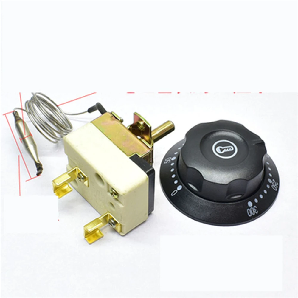 1PC 32A High-power Thermostat Schalter Temp Knopf Elektrische Kuchen Pan Kessel Friteuse Einstellbare Temp Controller 30-110/50-300 ℃