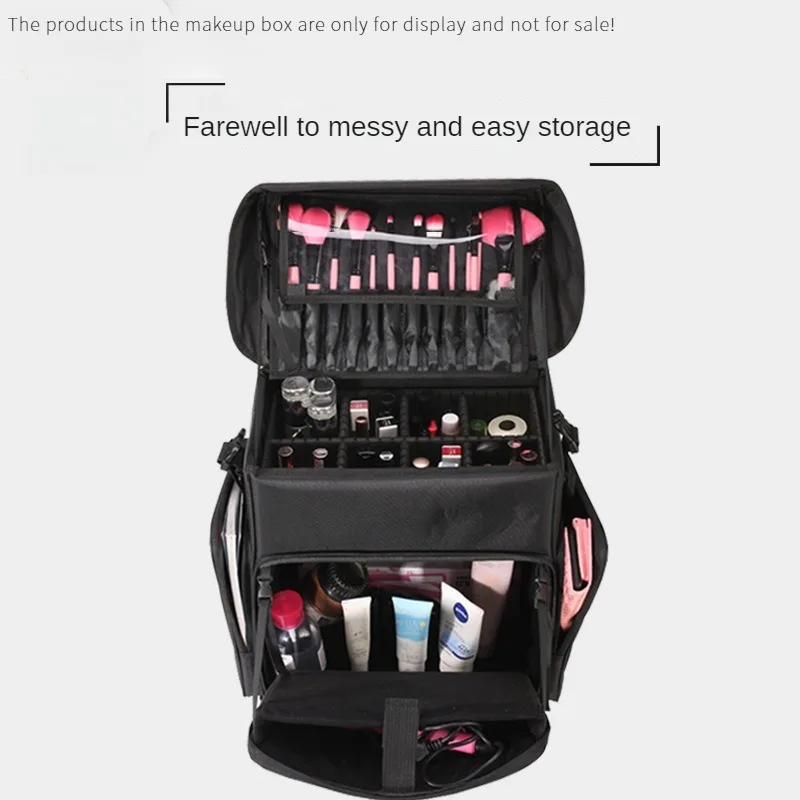 Trolleycase Rolling Luggage Cosmetic Bag Mother and Child Bag Makeup Beauty Manicure Jewelry Large Capacity Tool Bag Beauty Case