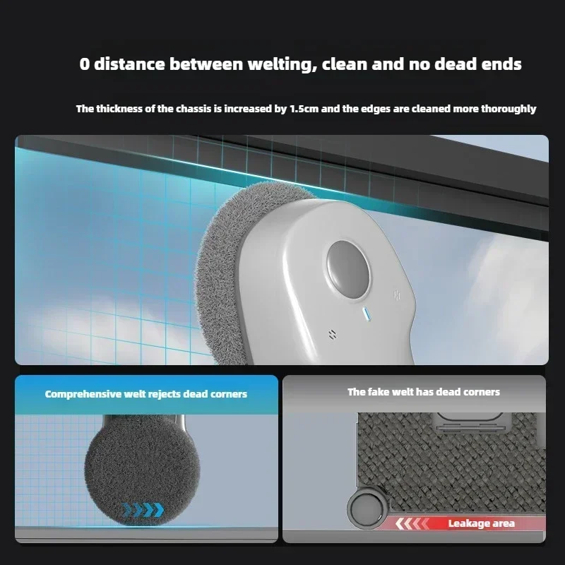 HUTT C7 Conversión de frecuencia inteligente Robot de limpieza de ventanas con chorro de agua Artefactos de limpieza de vidrio automáticos de gran altura 100-240V