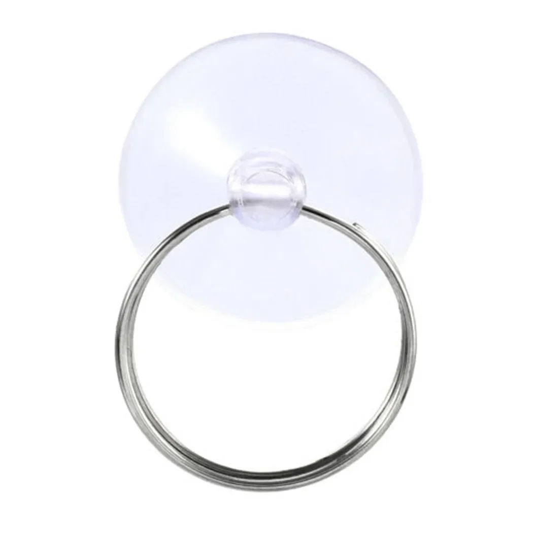 10 Pcs Suction Cups 35mm Tile Wall Window Bathroom Clear Hanging PVC Plastic With Ring 25mm Useful High Quality