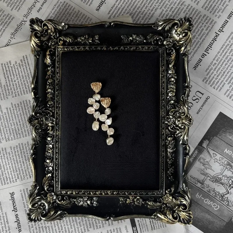 Jewelry display stand retro photo frame ring plate stall display jewelry props