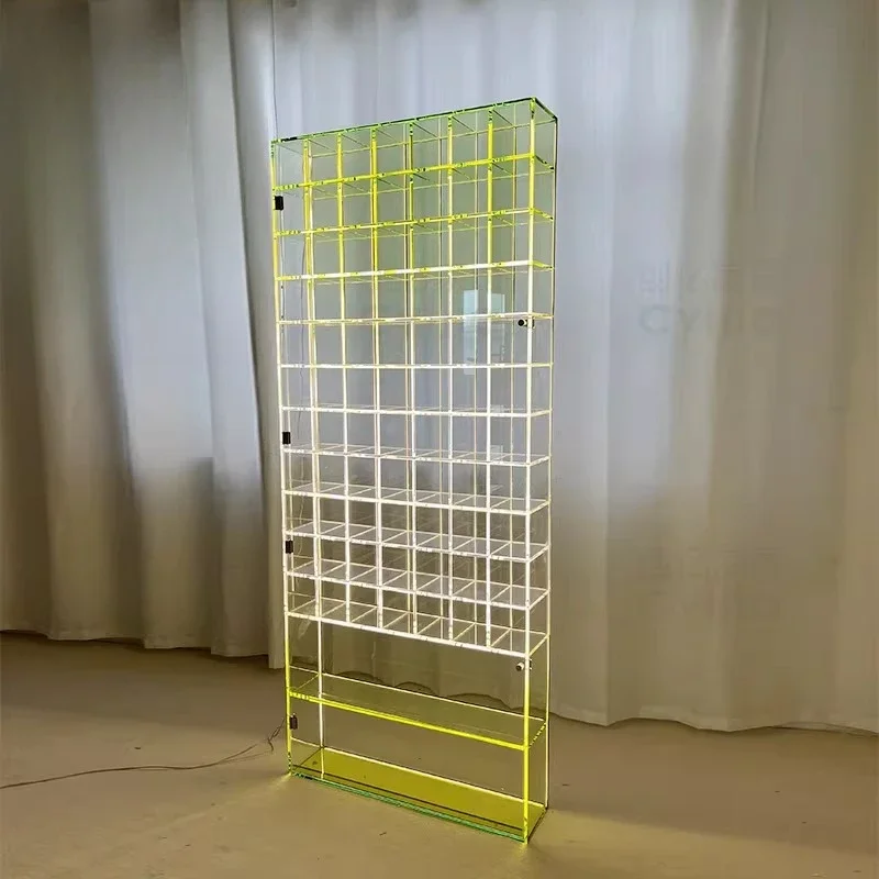 

Acrylic display cabinet, commercial household transparent gradual change acrylic display shelf, figure acrylic shelf