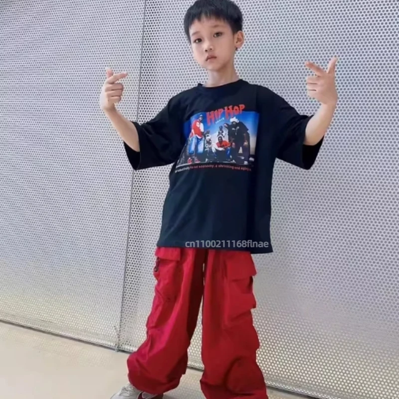 Costumi di danza di strada per bambini, gilet cool e belli per danza di strada hip-hop per ragazzi, costumi per spettacoli teatrali per ragazze