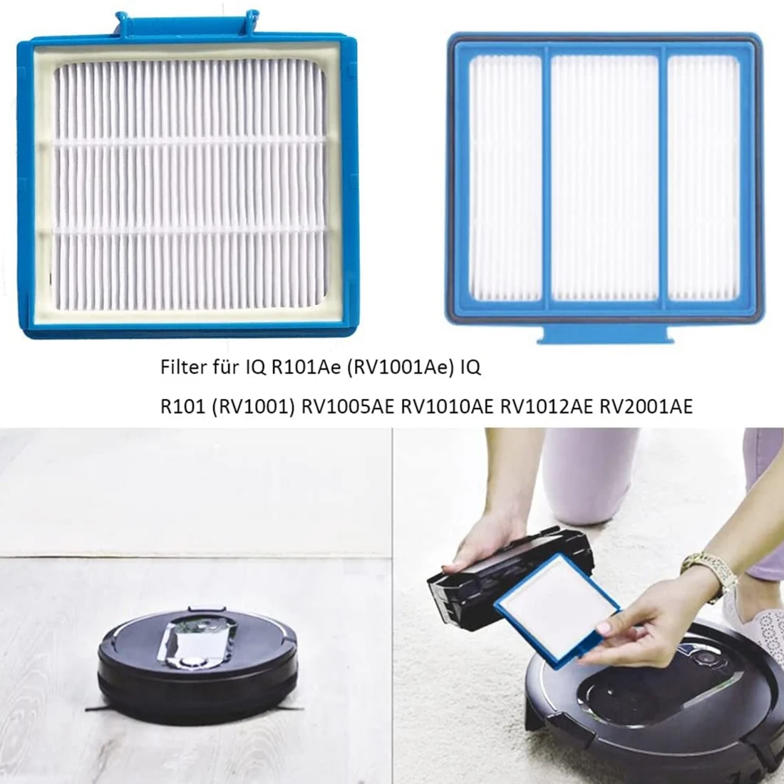 Peça de substituição para Shark IQ Auto-Vazio Vacuum Robot, escovas laterais, filtrosEscova principal para RV1000SEU Robot Vacuum Cleaner