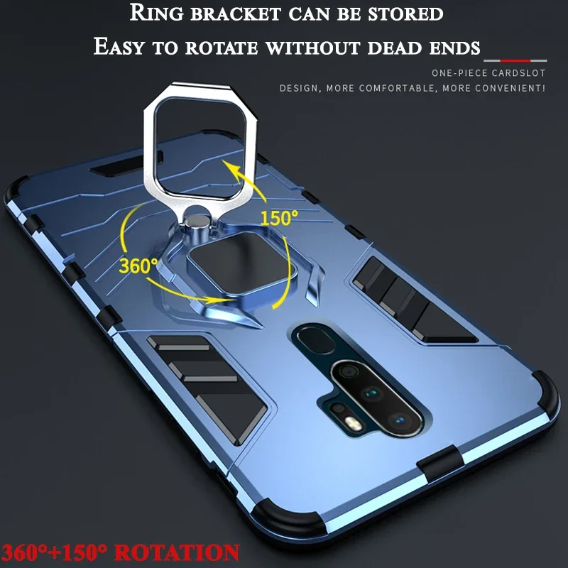 Shockproof Case For OPPO A5 A9 2020 A31 A7 A12 A15 A52 A72 A91 A92 A92S A73 A93 A1K F9 F11 F15 F17 Pro Realme 6 6i Phone Cover