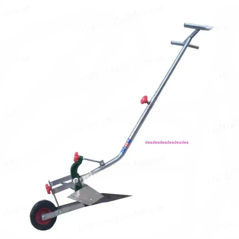 Human-powered plow Hand fishing plough trenching plow Ridge opener trencher Micro tiller