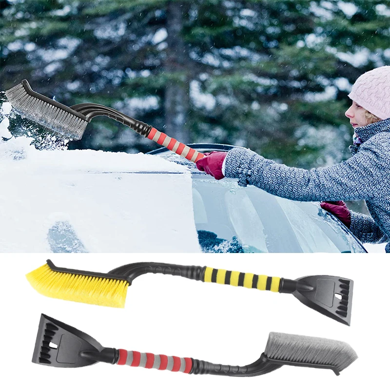 Detachable 2 In 1 Car Snow Shovel Sweeping Cleaning Brush Auto Windshield Ice Scraper with Foam Handle Cleaning Tools snow plow