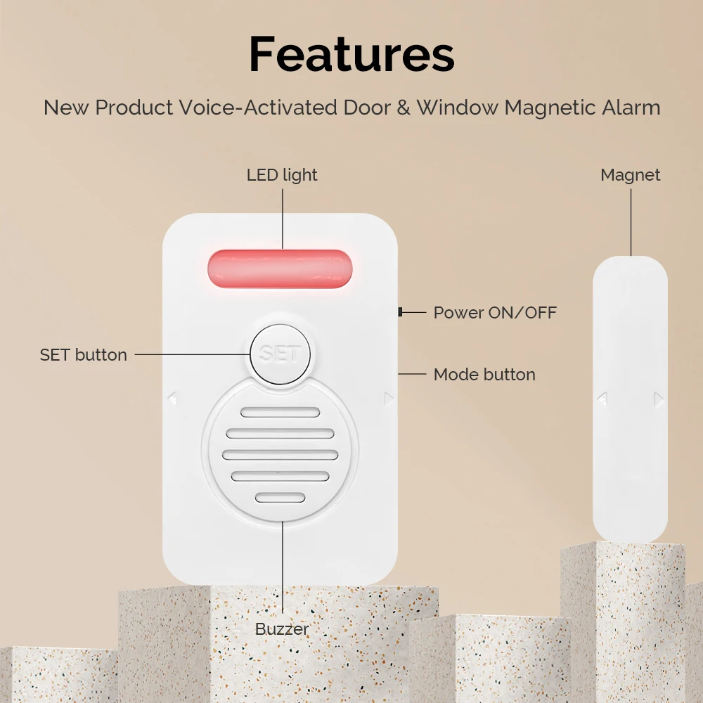 أجهزة إنذار موثوقة لحماية باب النوافذ والباب للمنزل #1
