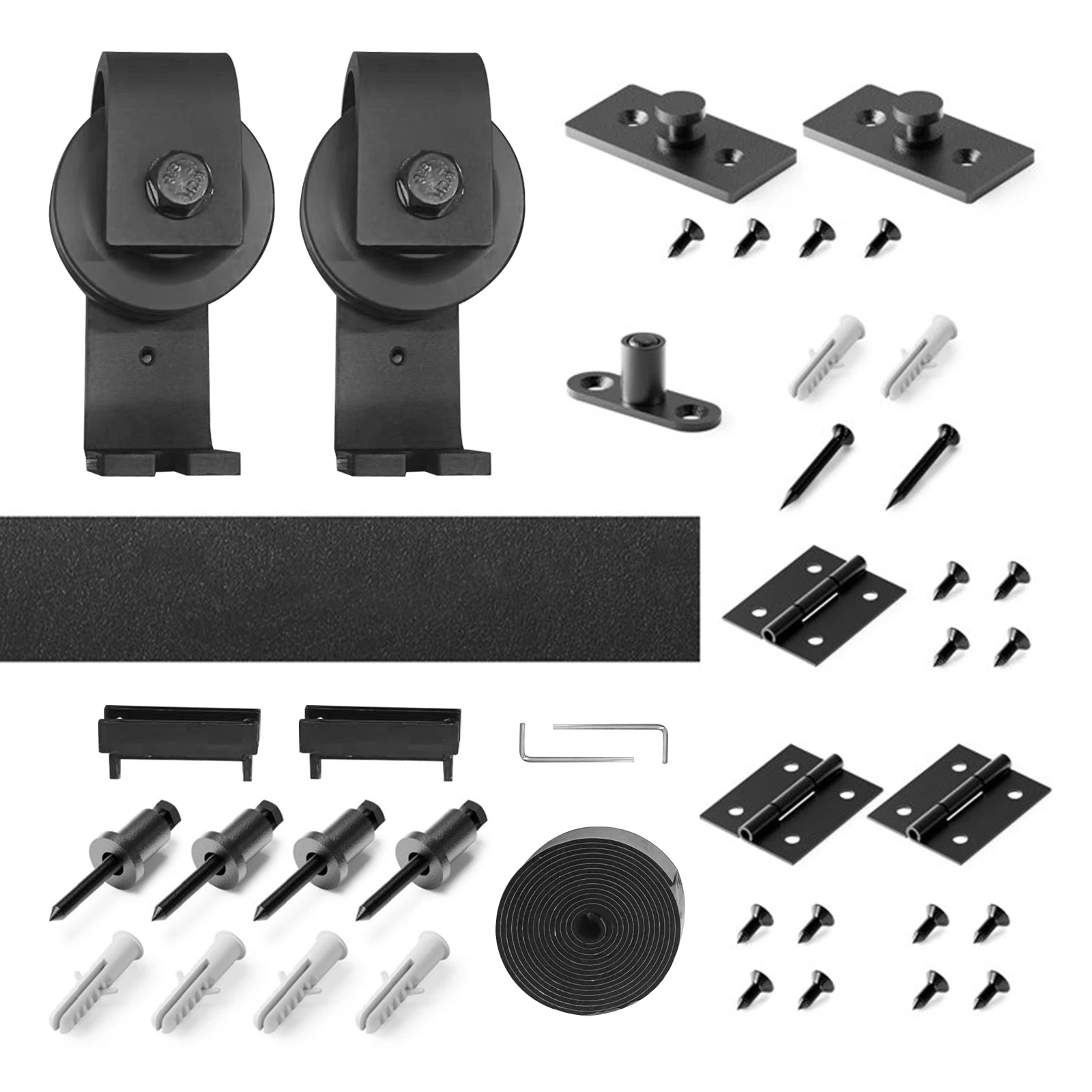Imagem -03 - Kit Porta Deslizante com Rodas Giratórias ou Dobras Conjunto de Porta de Celeiro Bifold