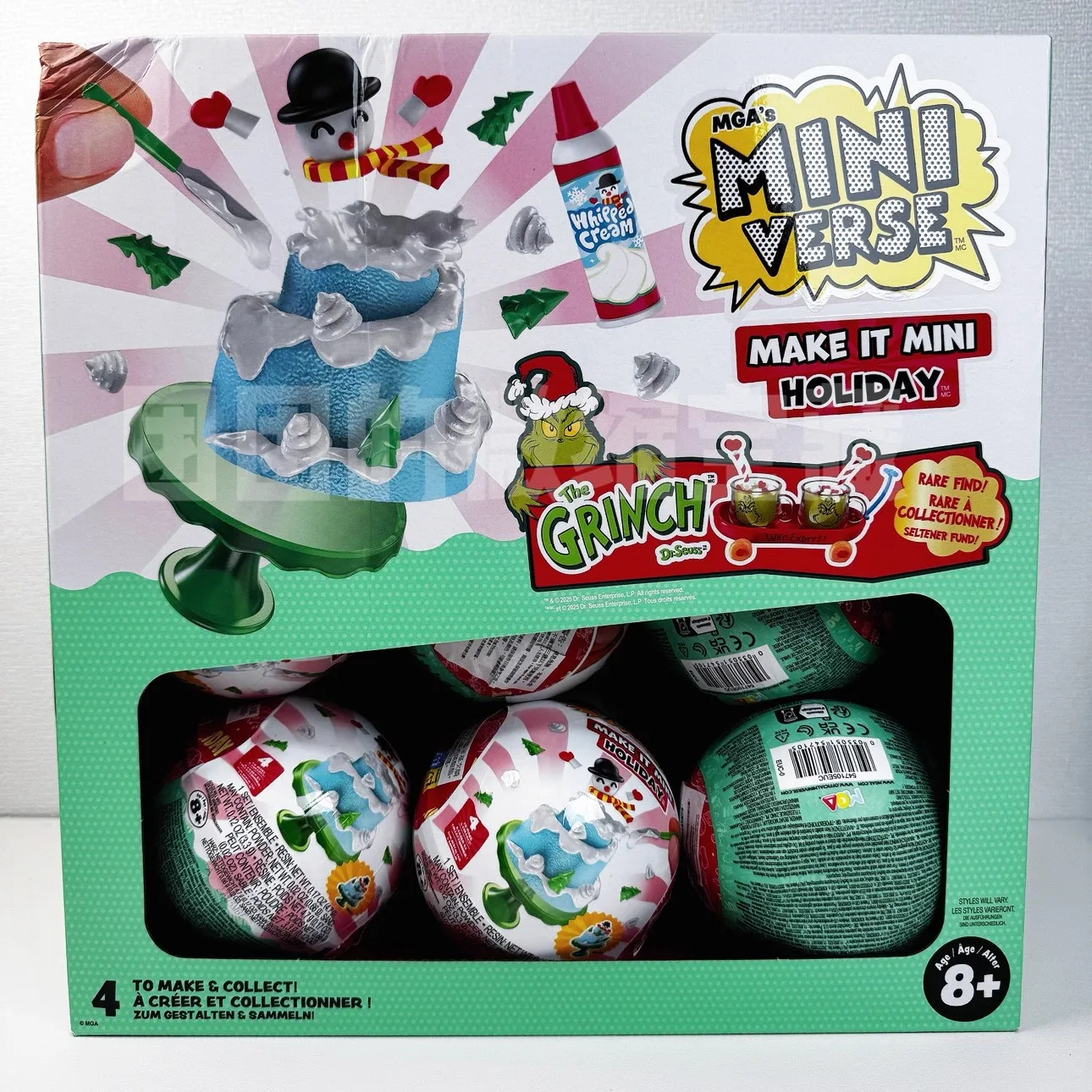 Mga Miniverse Make It Mini Holiday Series صندوق أعمى عيد الميلاد صندوق غامض اللعب منزل لعبة الكرة ديكورا لتقوم بها بنفسك لعبة طفل هدية الكريسماس