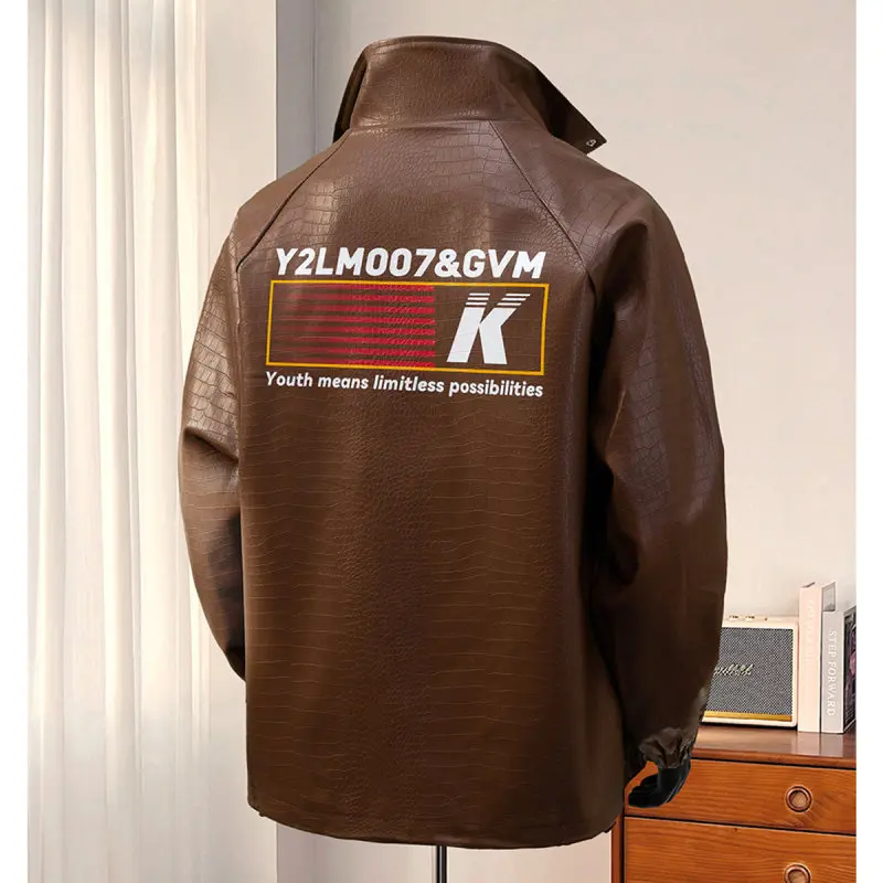 

Большой размер, свободная посадка, ткань с крокодиловым узором, корейский Sle, Гонконг, мужская повседневная ткань, дышащая весна-осень