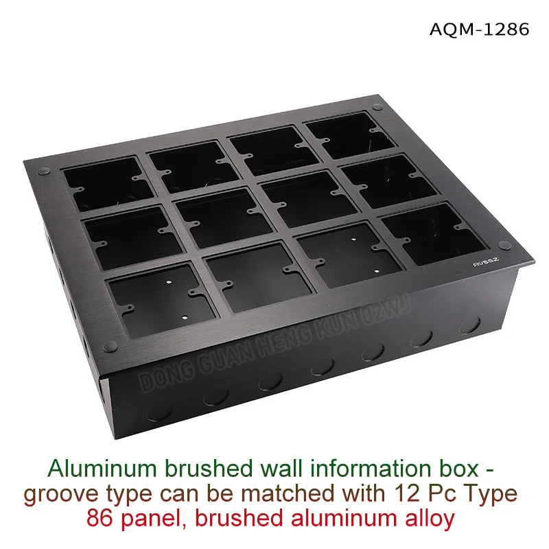 Multifunctional Floor Box/Wall Socket D Type XLR Power AV Panel for Stage/Conf Room Custom AQM-286/386/486/686/886/1286