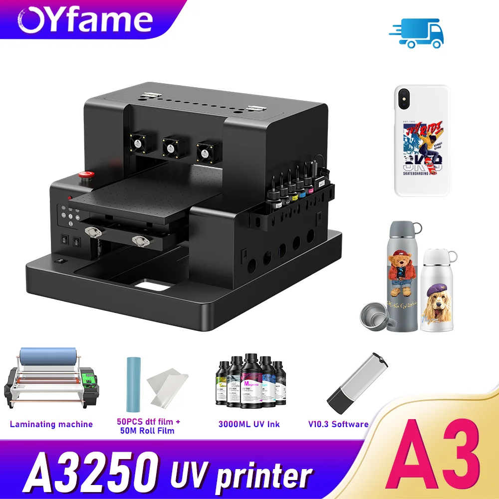 

OYfame A3 UV DTF принтер A4 A3 impresora uv dtf для L805 UV трансферная головка принтера с лаком ротационные чернила uv dtf печатная машина