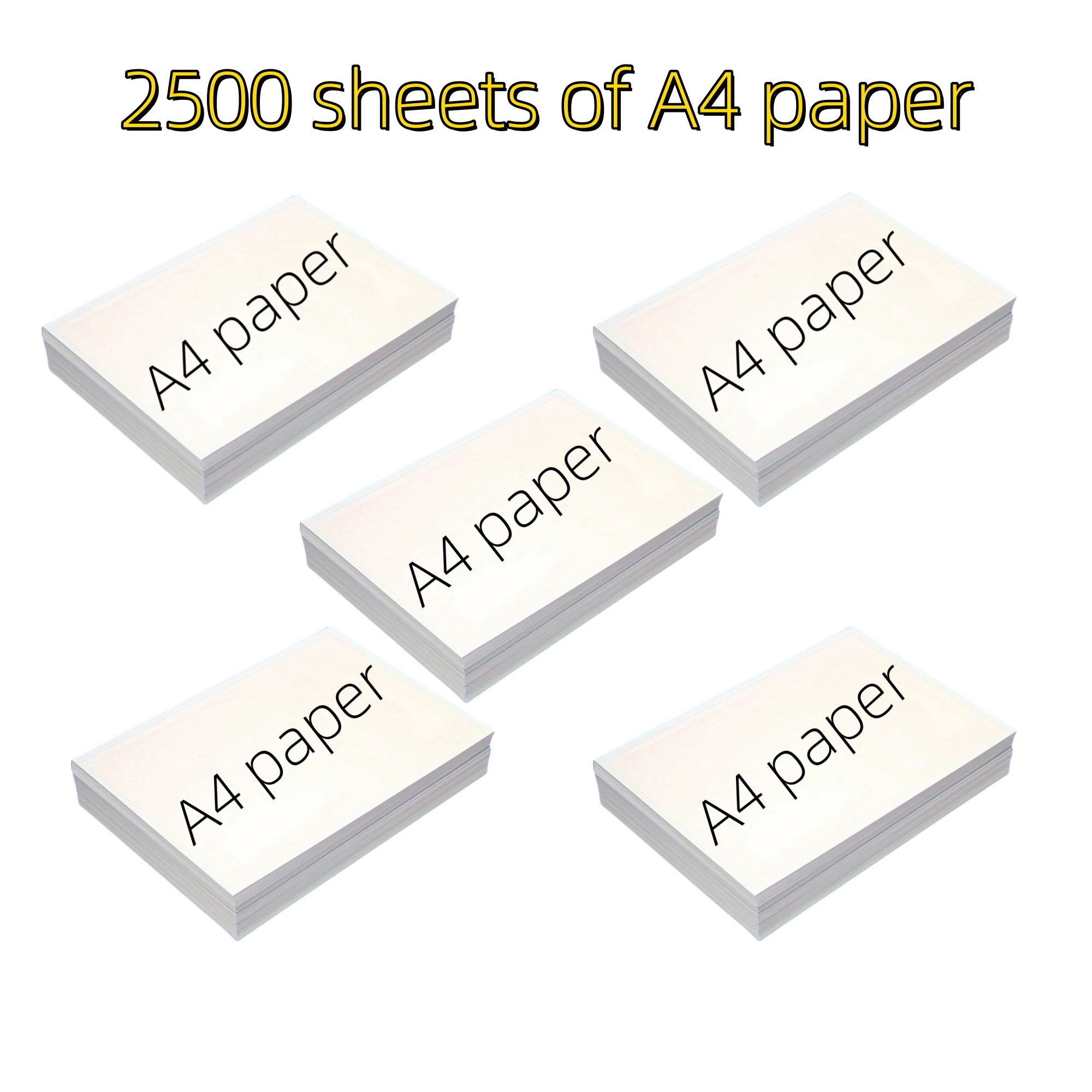 2500pcs white Printable Vinyl Sticker Paper A4 Printing Paper For Office Inkjet Printer DIY Label Sticker Self Adhesive Paper