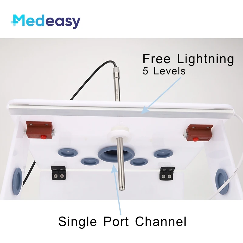 Nieuwe Single Poort Laparoscopie Trainer Set Met 0/30 Graden Hd Endoscoop Camera Laparoscopische Training Simulator Doos