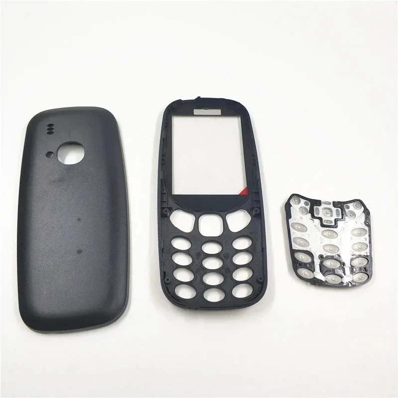 Custodia completa per Nokia 3310 (versione 2G) Custodia con cover posteriore per batteria con cornice frontale con tastiera inglese