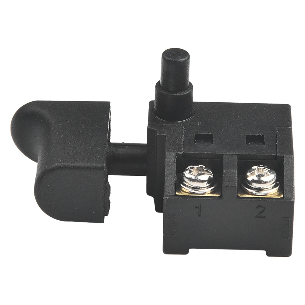 Button Electric Drill Switch Speed Trigger Cutting Lock On Marble Machine Planer Plastic Regulating 250V Black