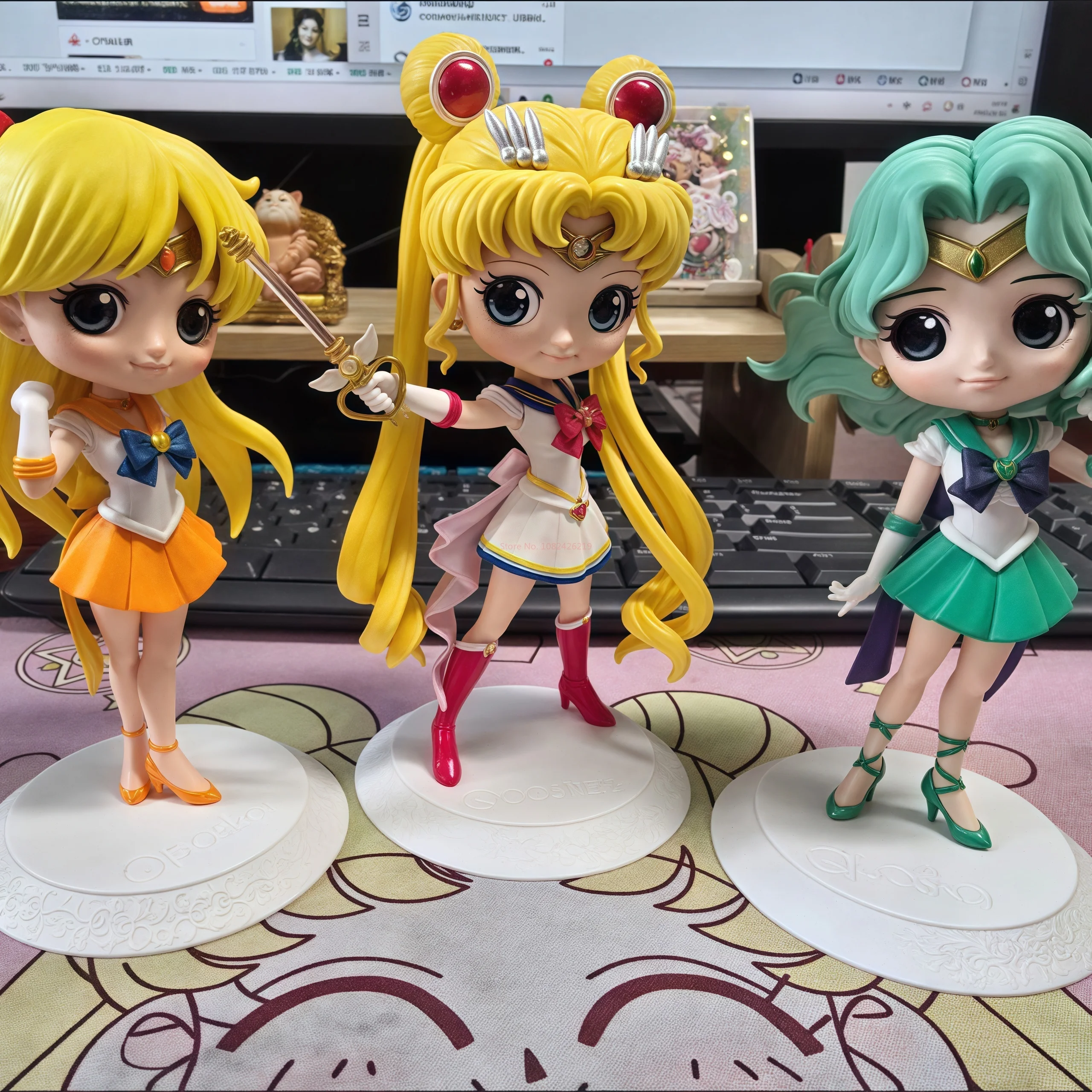 オリジナルバンダイフィギュアーツ Qposket おもちゃ美少女戦士セーラームーンコスモス月野うさぎ永遠のセーラームーンアニメアクションフィギュアモデルギフト