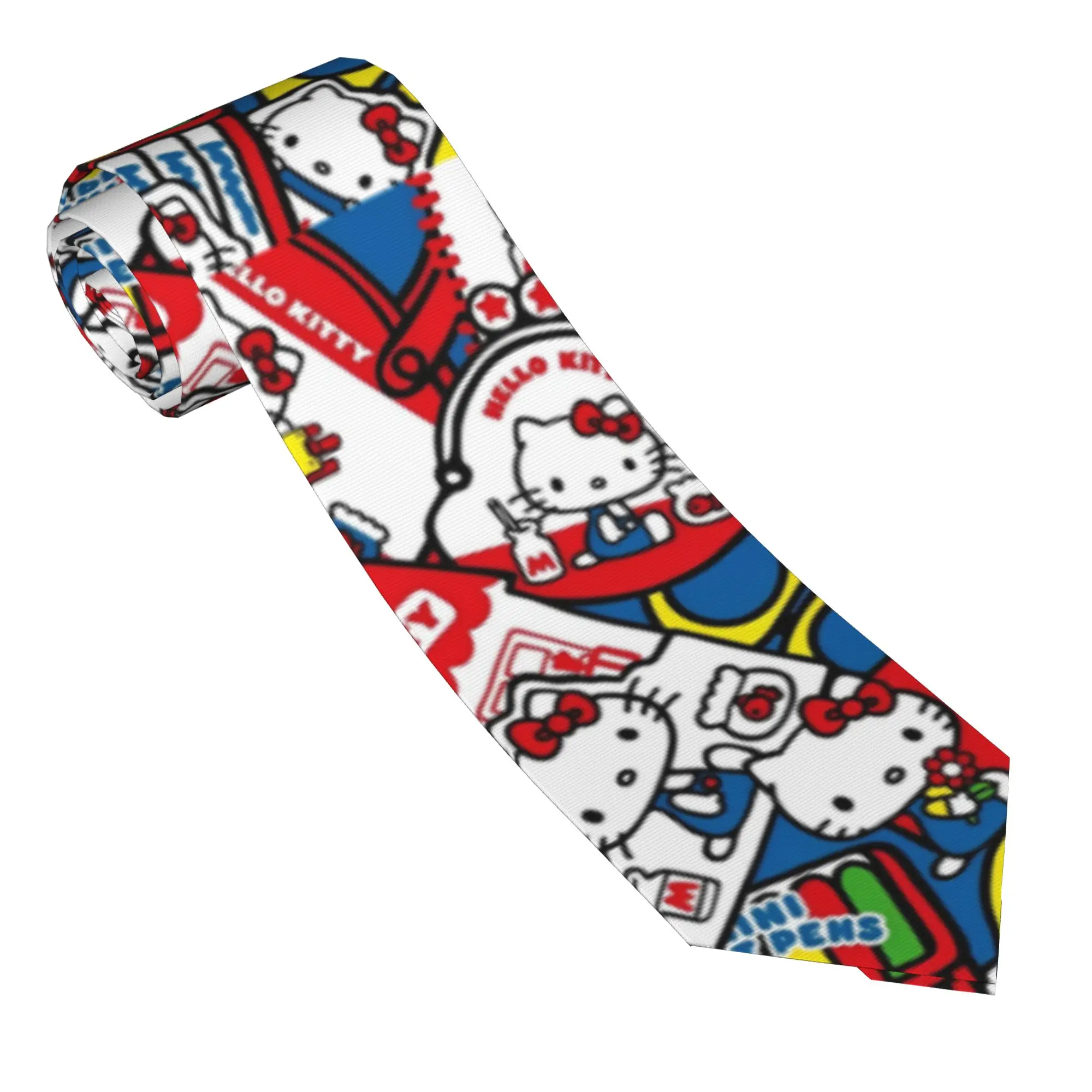 Skinny Tie Men - Hello Kitty Colorful Neckties Men Polyester