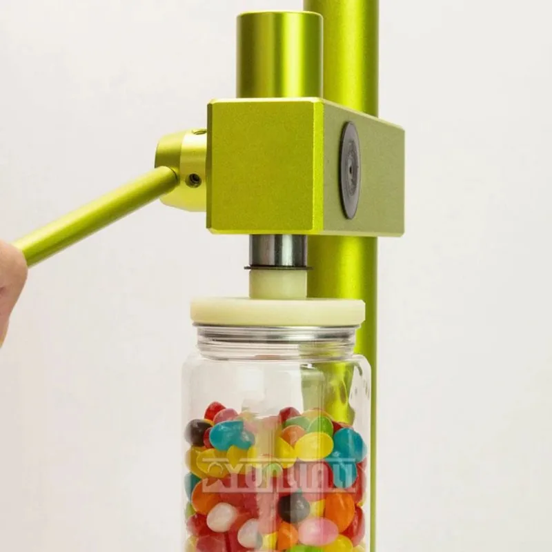 Sellador de botellas comercial, máquina Manual de sellado de latas, envasador de refrescos y alimentos para mascotas, latas desechables con botella de 100 Uds.