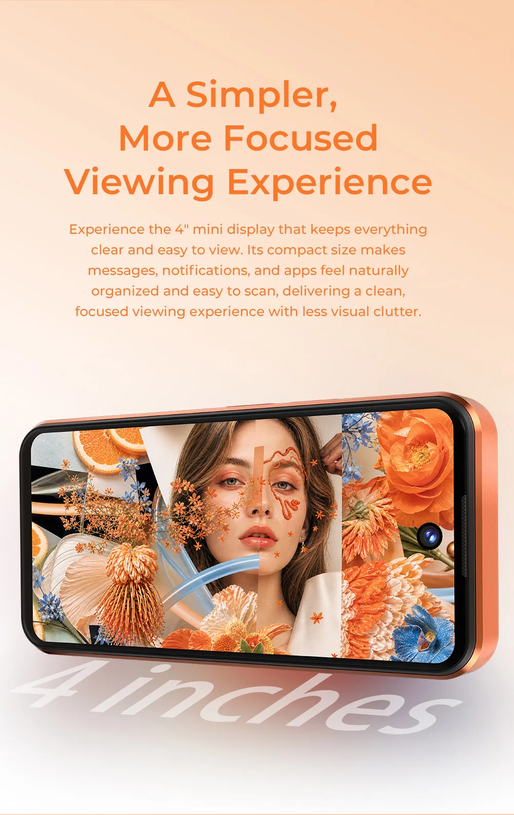 OUKITEL C17 mini Mini Smartphone, Up to 12GB RAM (3+9) + 32GB ROM, Ultra Compact Pocket Small Phone, 4" Mini Display, 2300mAh Battery, Gemini AI, Unlocked Android Mobile Phone