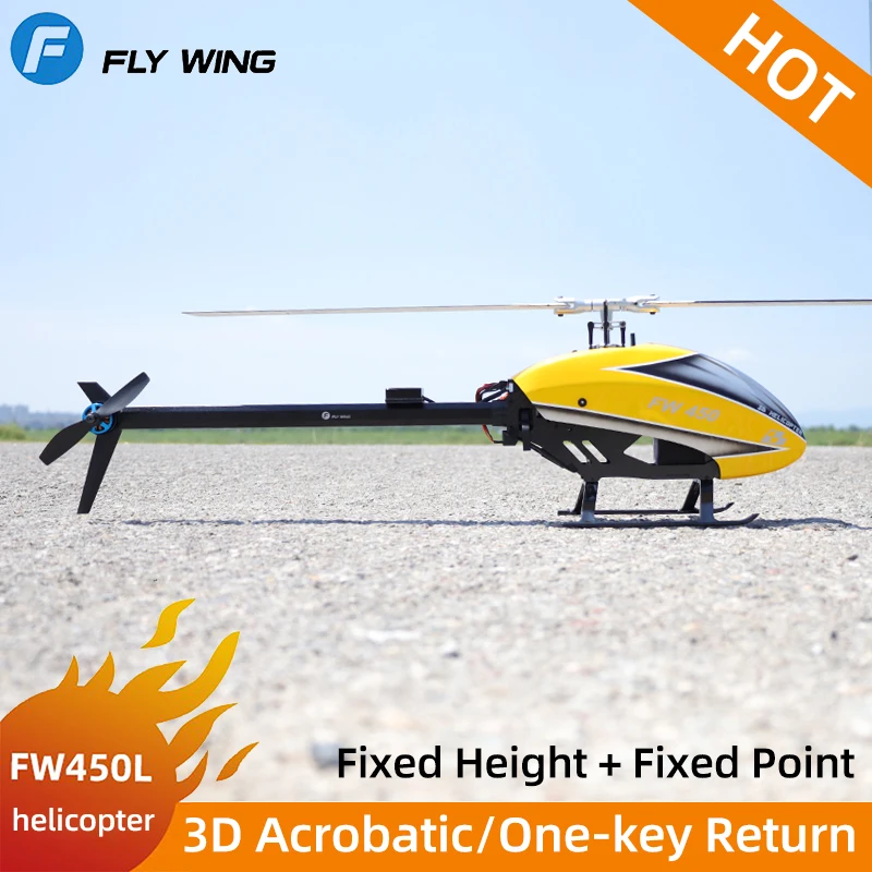 FLY WING FW450 V2.5 6CH FBL 3D Flying GPS Altitude Hold One-key Return RC Helicopter RTF With H1 Flight Control System