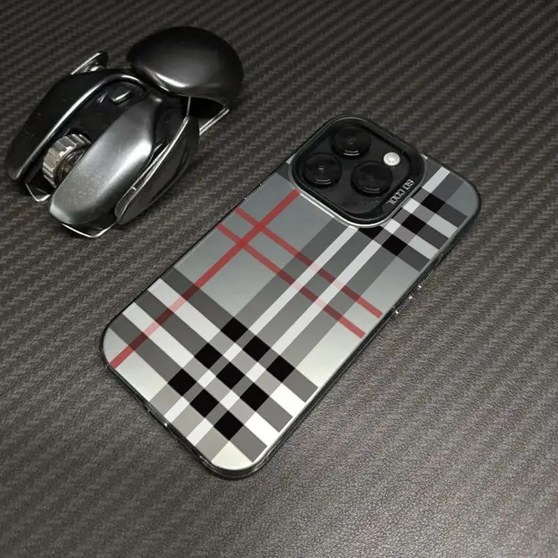 

Fashionable Classic Plaid Pattern Phone Case For iPhone 17 16 15 14 13 12 11 Pro Max XR XS MAX 7 8 PLUS MIN INS Shockproof Cover