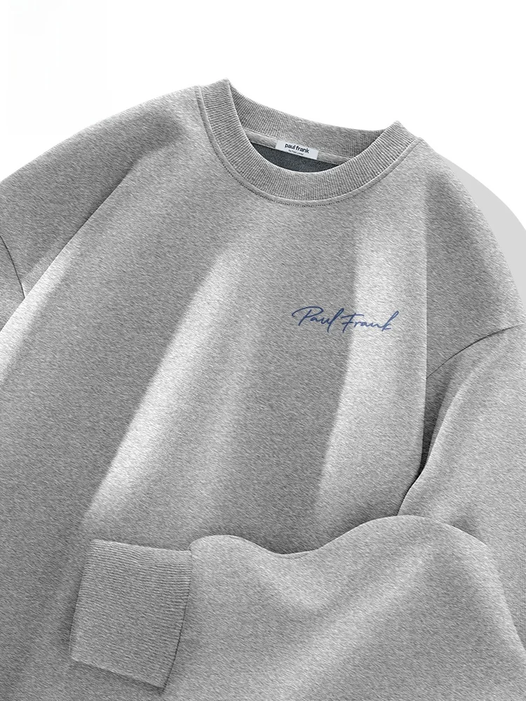 

Thiened Fce round Ne Sweatirt for Men Casual Comfortable Breathable Winter Jaet Youth Culture Print