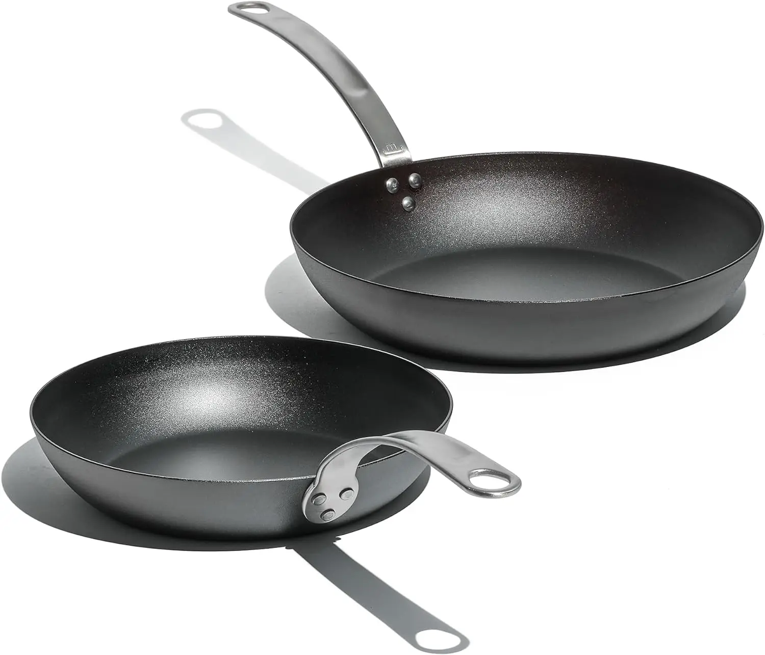 

Made In Cookware - 2 Piece (Includes 10",12") Seasoned Blue Carbon Steel Frying Pan - (Like Cast Iron, but Better) - Professiona