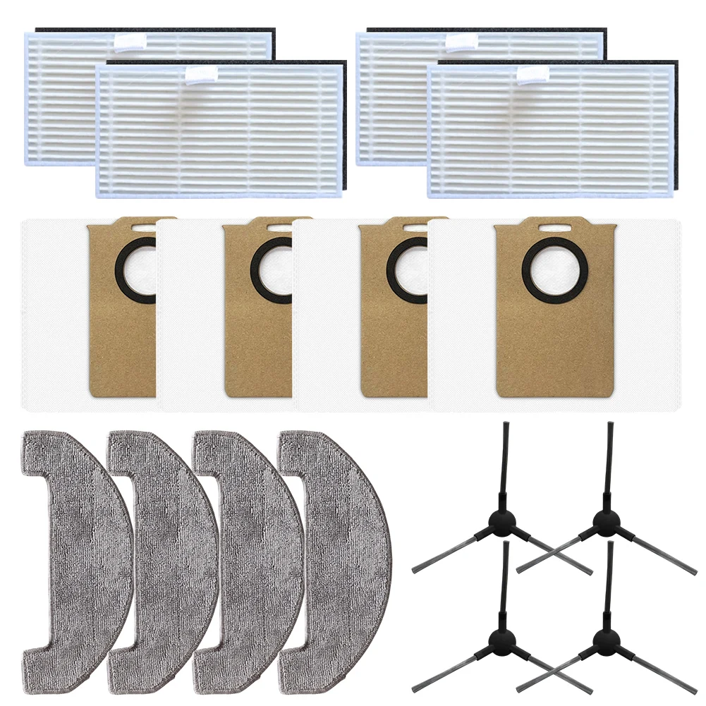 

16pcs Complete Set Of Accessories For Uninell UR3 Robotic Vacuum Cleaner: Side Brush, Filter, Mop, Dust Bag