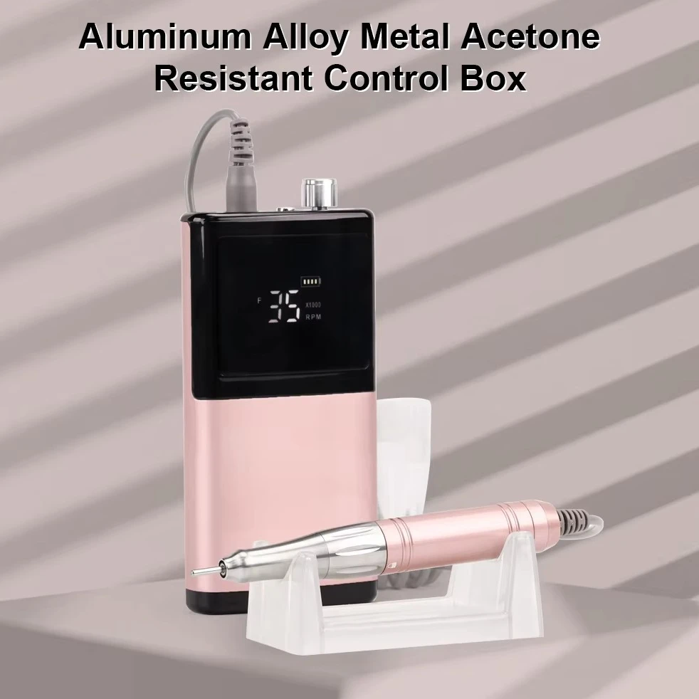 

Zz Durable Aluminum Alloy Material Coreless Motor 35000 RPM Portable Hollow Cup Nail Drill with High-definition Display Screen