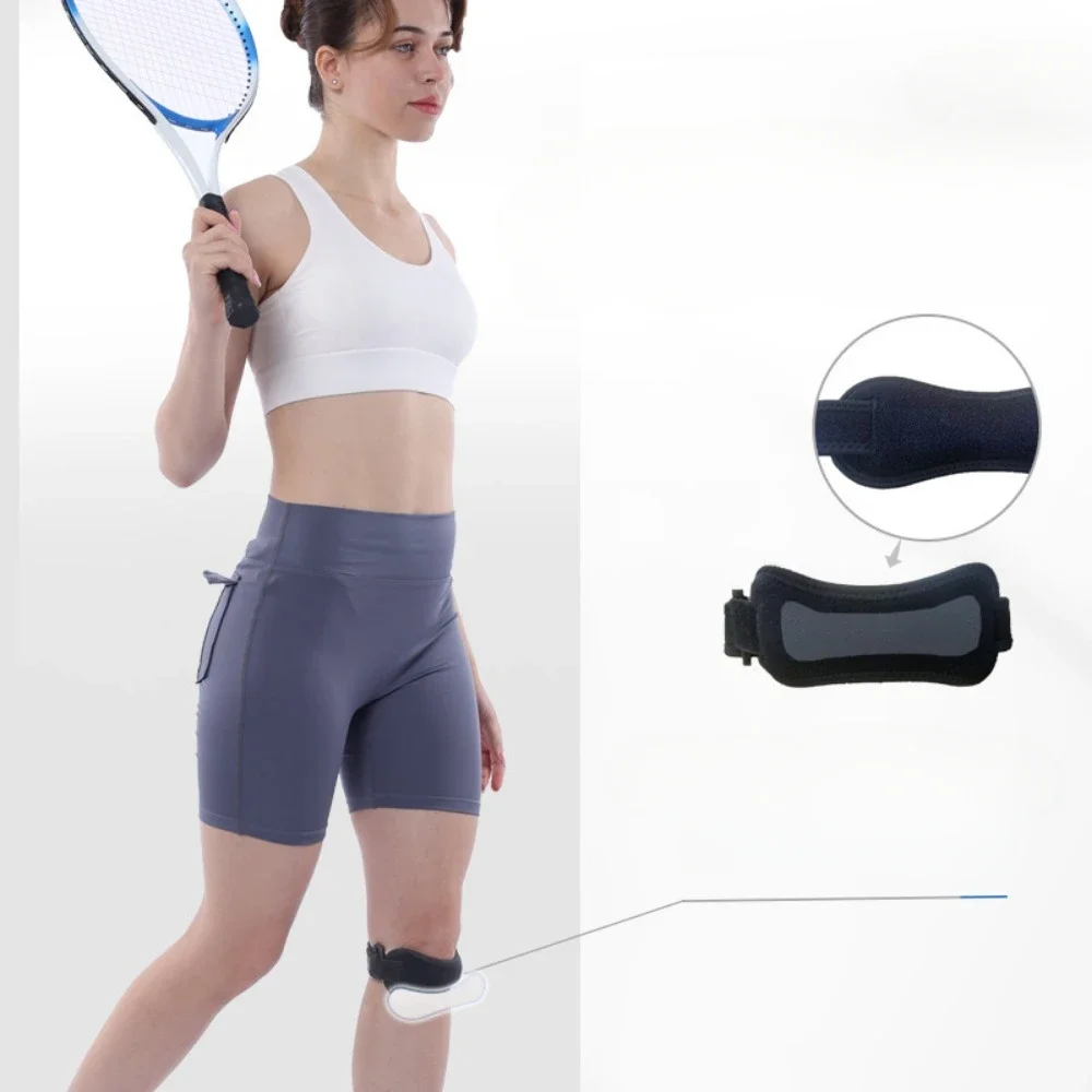 Deportes Fitness transpirable rótula rodilla tendón correa almohadillas rodilla alivio del dolor rótula estabilizador soporte bádminton ciclismo nuevo