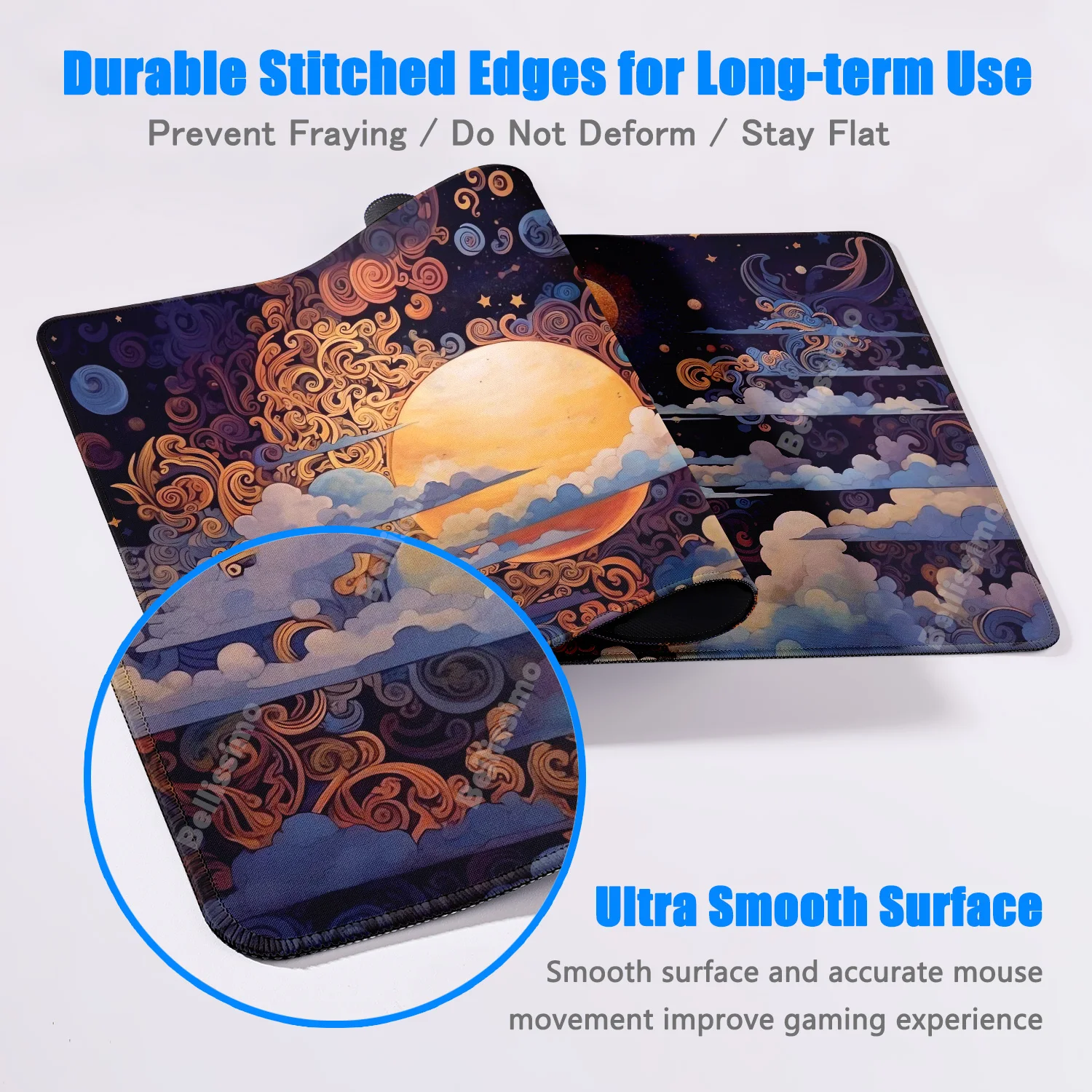 Anime Cartoon Moon Mouse Pad Laptop Gaming Keyboard Rug XL Decorate desktop Mousepad PC Accessories Gamer Cabinet Desk Mat