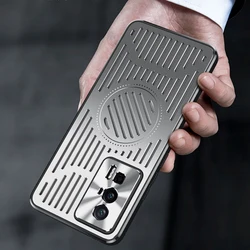 For Xiaomi POCO F5 Pro Case Luxury Hard magnetic Aluminum alloy Back Cover Protective Cases For Xiaomi POCO F5Pro Phone shell