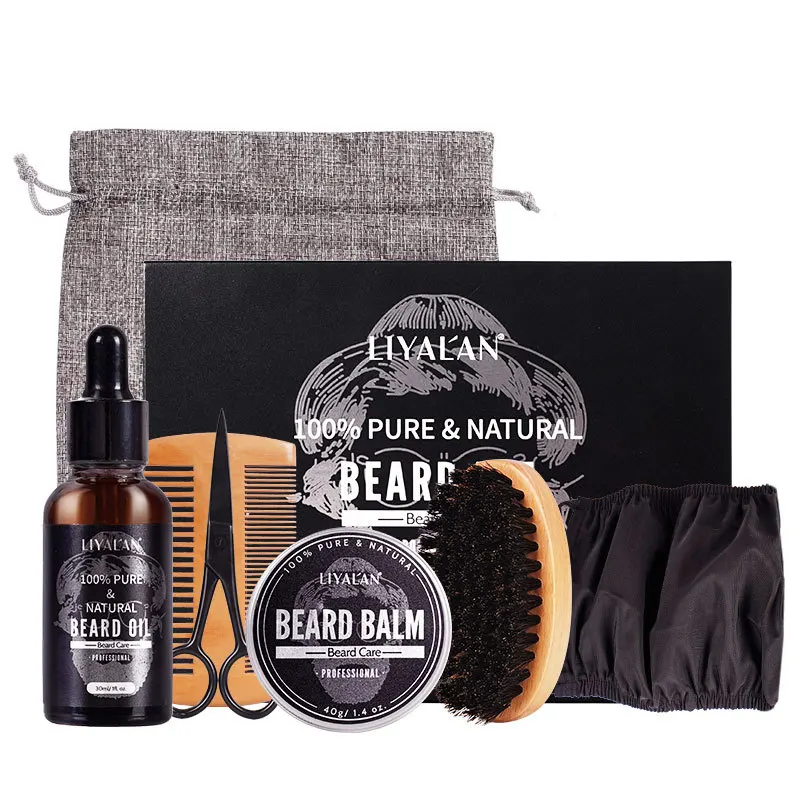 

Men's Beard Set Soft Beard Cream After Shaving Care Beard Oil Set Skincare