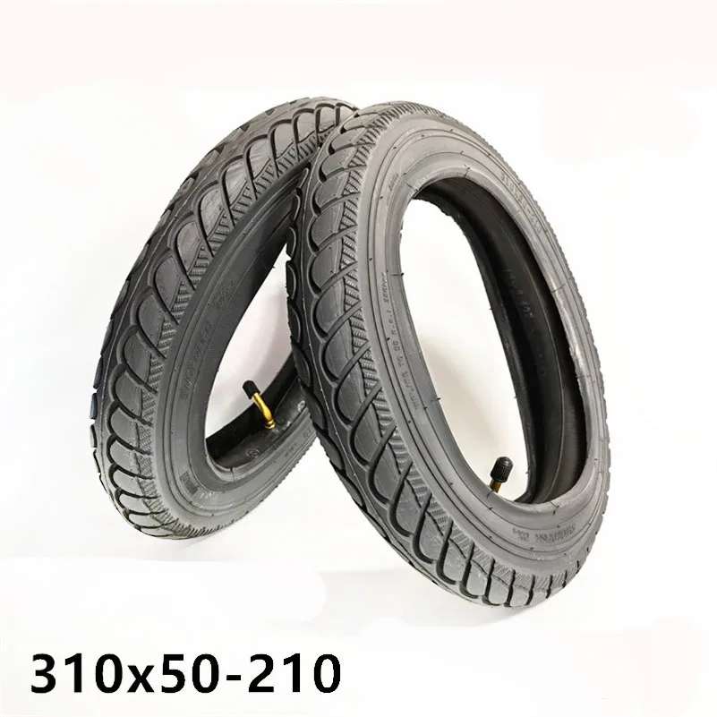 12 Inch 310X50-210 Tube Tire For Etwow Electric Scooter Baby Carriage Replacement Wear-resistant Electric Wheelchair Tyre