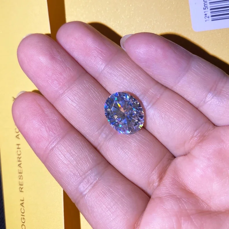 D Color Super White Moissanite Oval Cut Lab Moissanite Loose Stone 0.5-8ct Positive Pass Diamond Tester With GRA Certificate