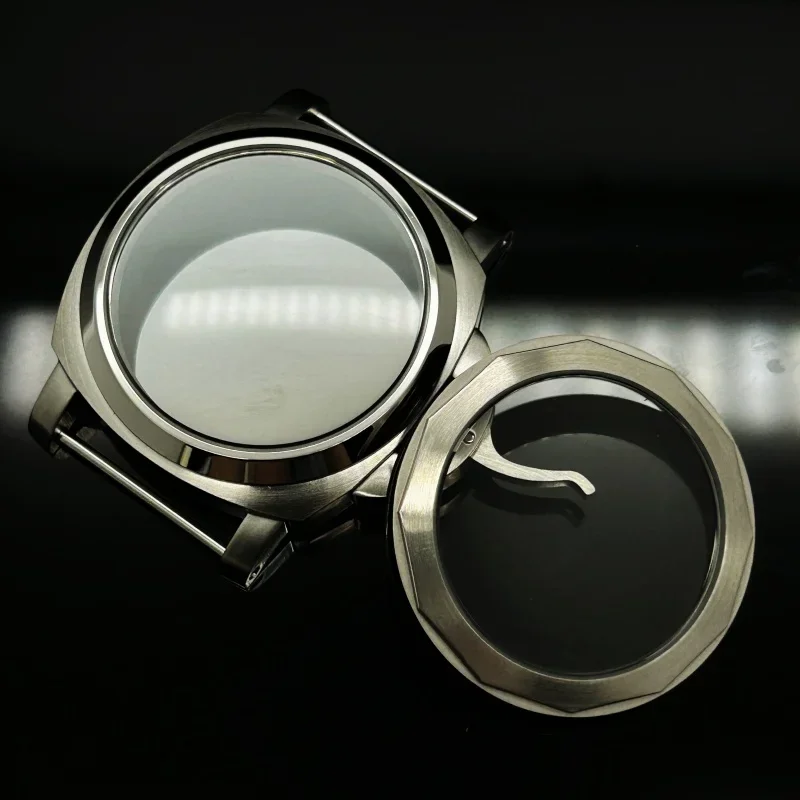 Корпус из нержавеющей стали с ручным управлением, 44 мм, для PM Pilot ETA6497/98 ST3600/20, автоматический механизм, циферблат 34,5 мм, без логотипа, корпус для часов