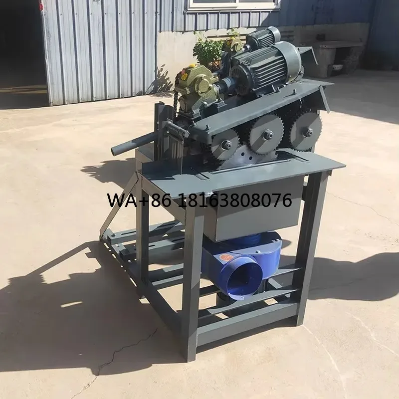 Small Fully Automatic Simple square and Round Timber Multi-blade Sawing Machine for Pallets and square Timber Strip Cutting