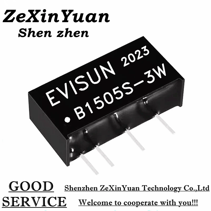 5PCS B1503S-3W B1505S-3W B1509S-3W B1512S-3W B1515S-3W B1524S-3W 15V TO 3.3V 5V 9V 12V 15V 24V 3W DC-DC isolapted power module