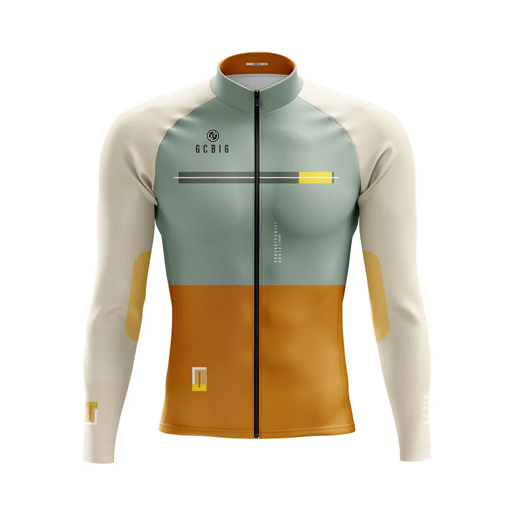 GCBIG Cycling Men's Long Sleeve Thermal Jacket Chaqueta Calefactable Winter Performance Mtb Biker Jacket Veste Sport Homme