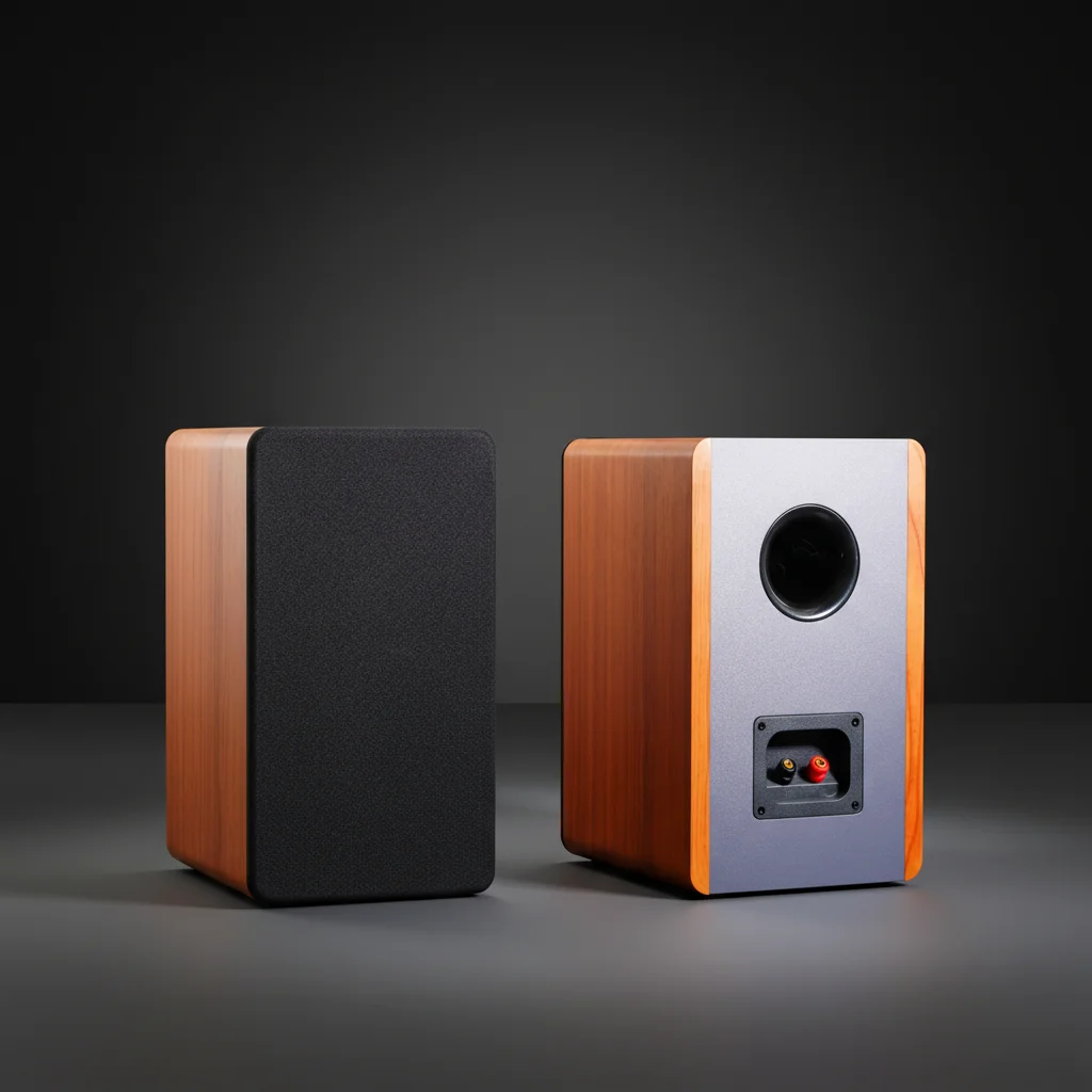Samtronic Bookshelf HIFI Computer Audio Loudspeaker Wooden Passive Front Home Theater Sound System Tube Amp for Home Use 525A