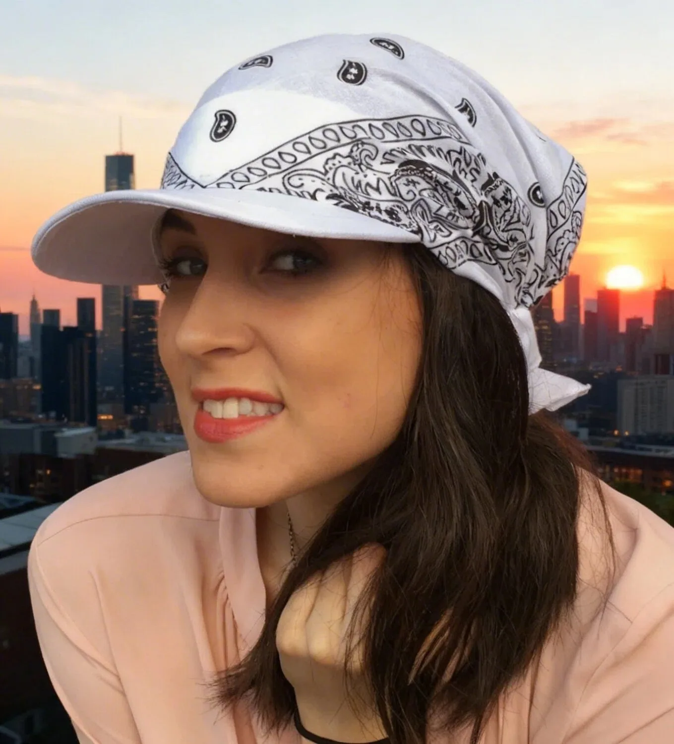2026 New Print Muslim Hijab Caps With Brim Women Baseball Cap Wrap Head Ramadan Ladies Fashion Headwear Turban Bonnet