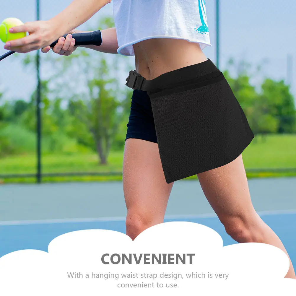 2Pcs Tennis Ball Mesh Waist Bags Portable Durable Sport Equipment Storage Organizer Golf Baseball Badminton Golfing Ball Pouch