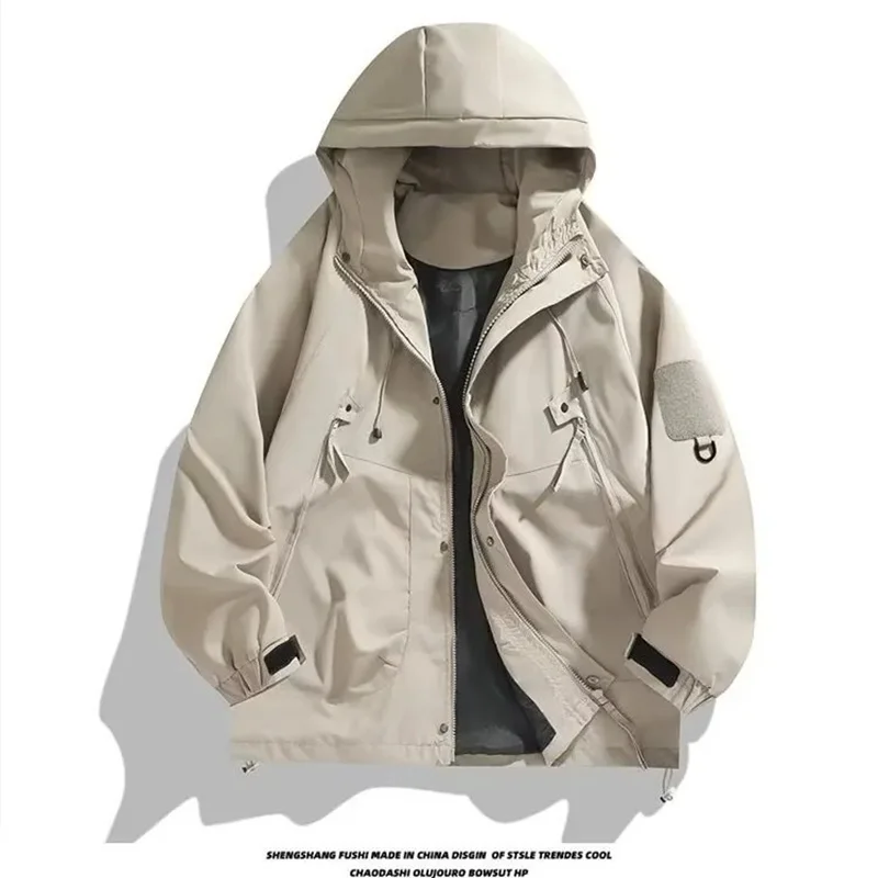 Interchange Jacket 2024 New Trendy American Work Jacket for Men and Women Windproof and Waterproof Outdoor Mountaineering Coat