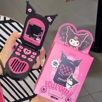 2025 Sanrio Melody 900mah Portable Hanging Neck Electric Fan Mobile Kuromi Phone Handheld Small Fan Cute Girl Birthday Toy Gift
