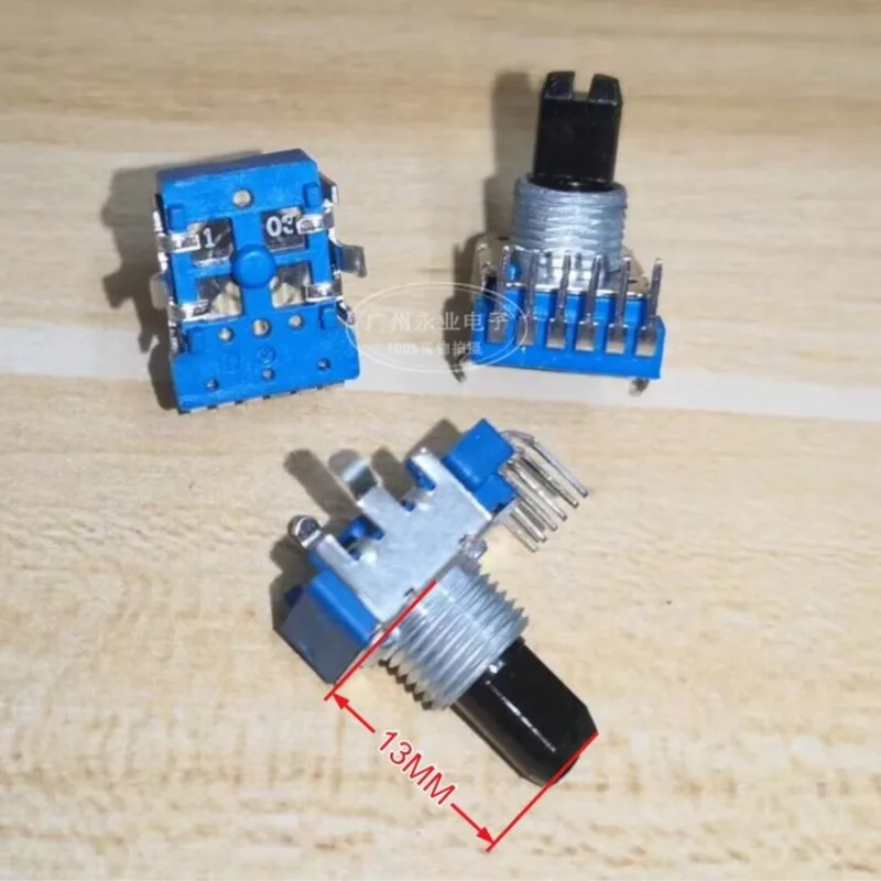 1 Piece B10K B50K Computer Audio Wire Control Volume Adjustment Potentiometer B103 B503 Reverse Bending 6 Feet Handle 13MM