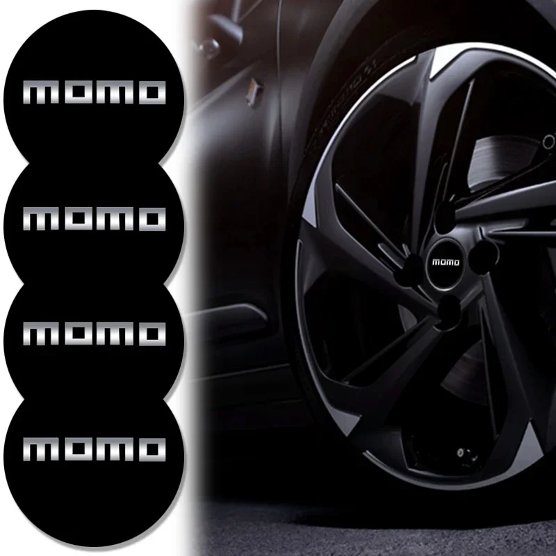 4Pcs 56mm MOMO Emblem Car Wheel Center Hub Cap Stickers Rim Cover Badge For BMW MINI HONDA Nissan LEXUS FORD MAZDA SUBARU KIA