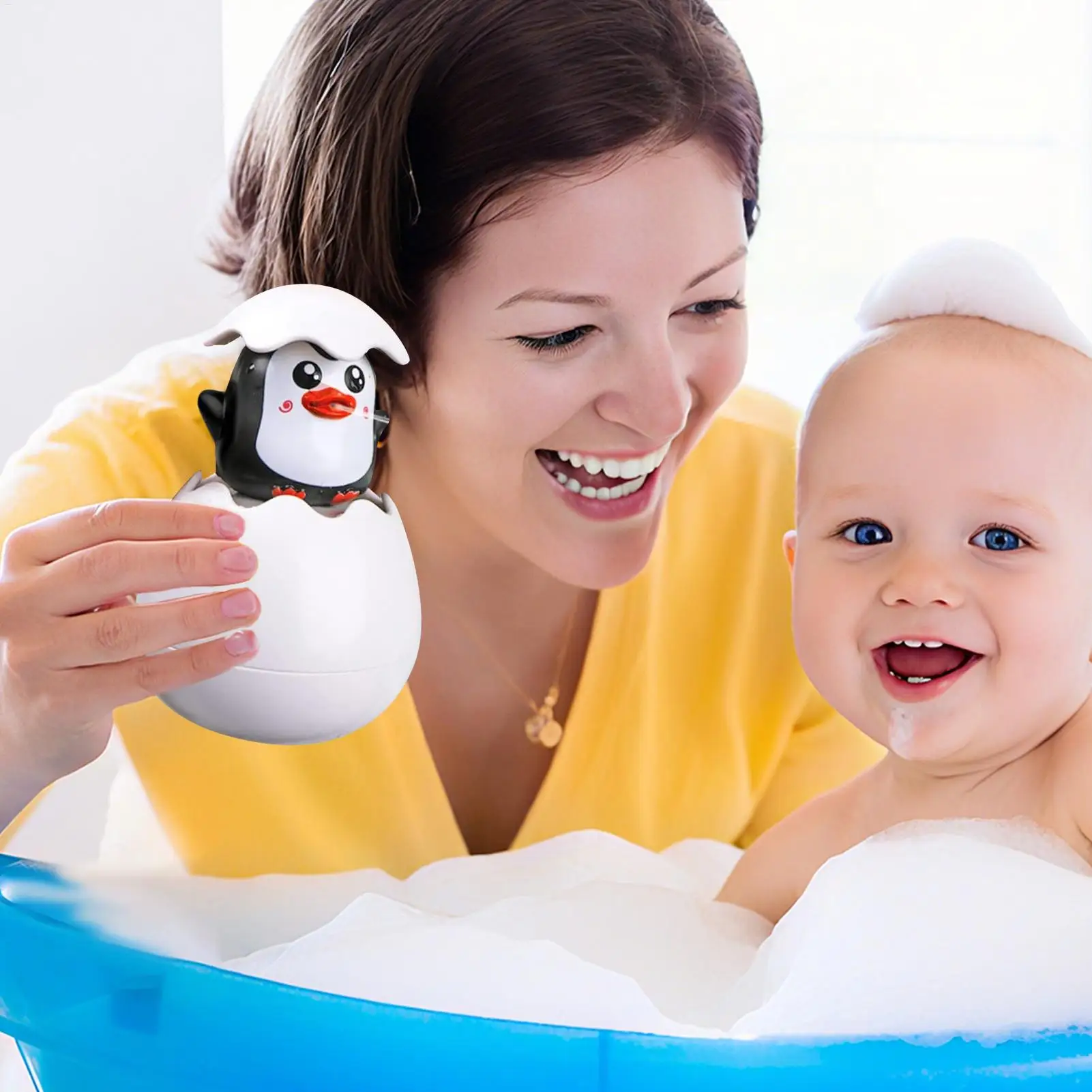 Schattige Pinguïn Babybadje Speelgoed Babybadje Sprinkler baby waternevel Speelgoed voor veilig speelzwembad Zomerstrand