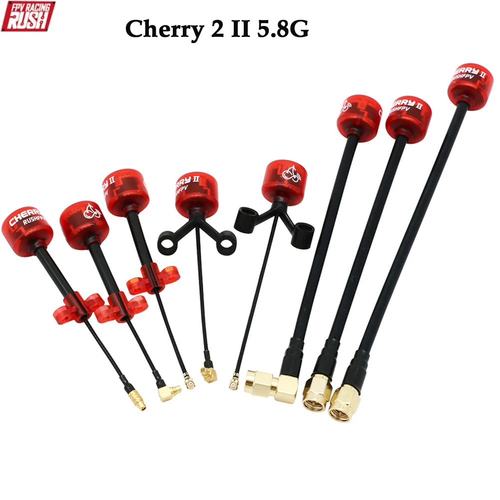 

RUSHFPV Cherry 2 II RC Antenna 5.8G 1.8DBI FPV Antenna RHCP LHCP SMA UFL IPEX MMCX for RC FPV Freestyle Analog Digital Drone